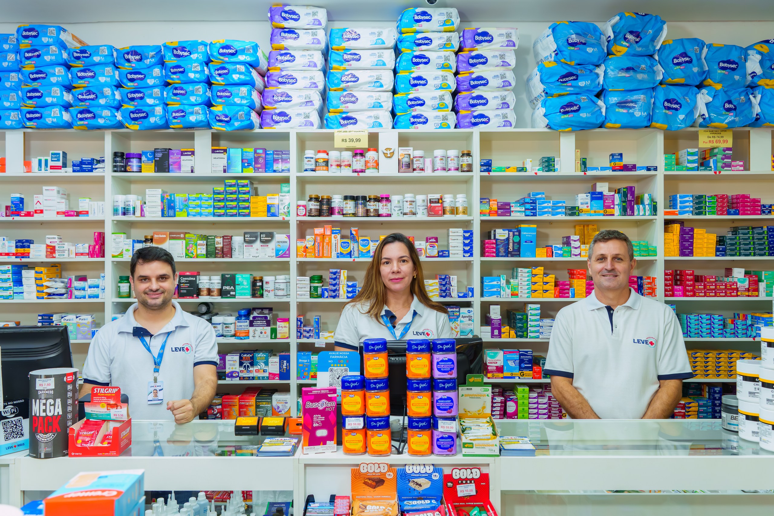 Fachada Drogaria Leve Mais